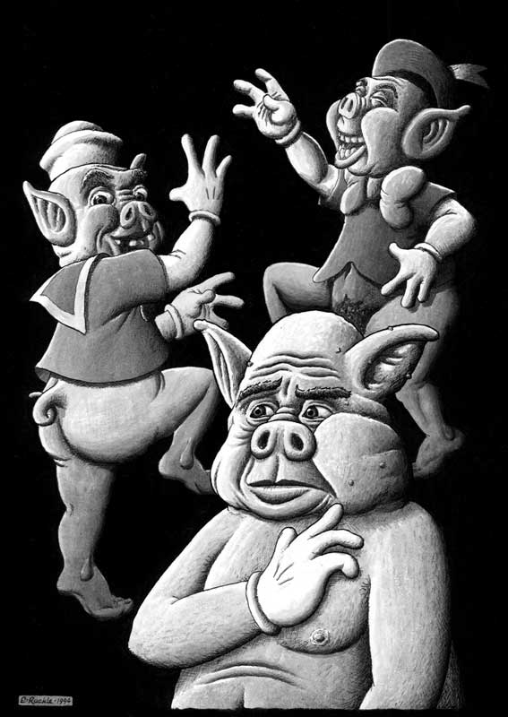 "Three Pigs" by Ernest Ruckle