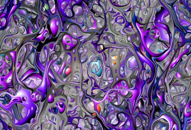 "Violet Maze 2" by Ernest Ruckle