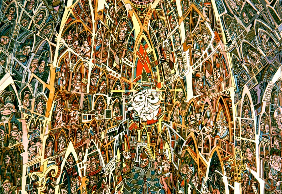 Detail of "The Gothic Machine"&nbsp;by Ernest Ruckle